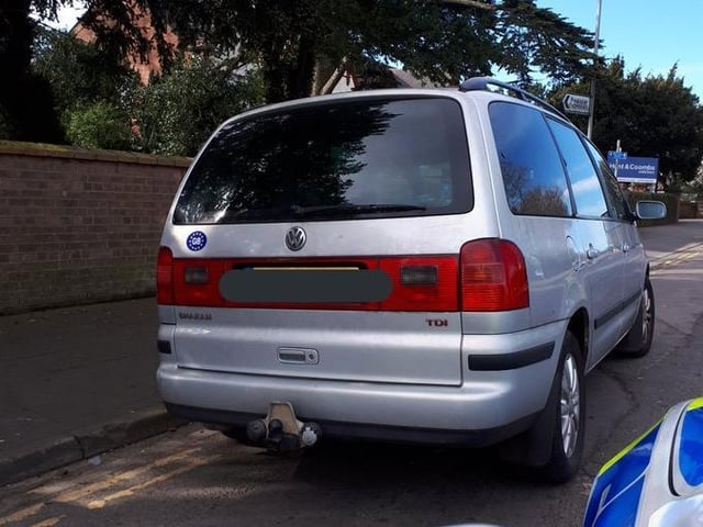 Car seized and driver reported