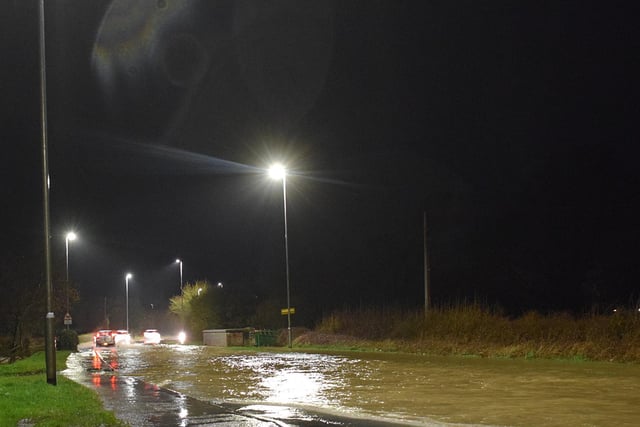 Flooding closes A271 near Hailsham