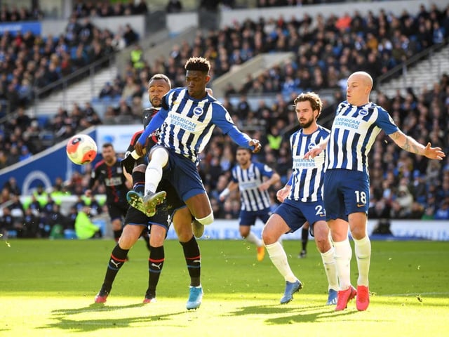 Some classy touches and neat footwork to get out of tight areas. Brighton's most positive player. Looked to get forward when he could and had the courage take a shot on from outside the box.