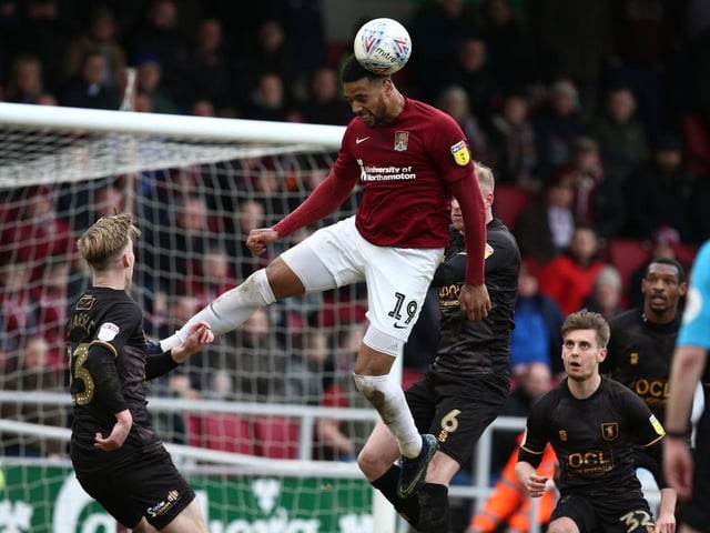 Spectacular overhead kick so nearly hauled Cobblers level on the stroke of half-time. Not terribly effective though and benefitted from Smith's arrival... 5.5