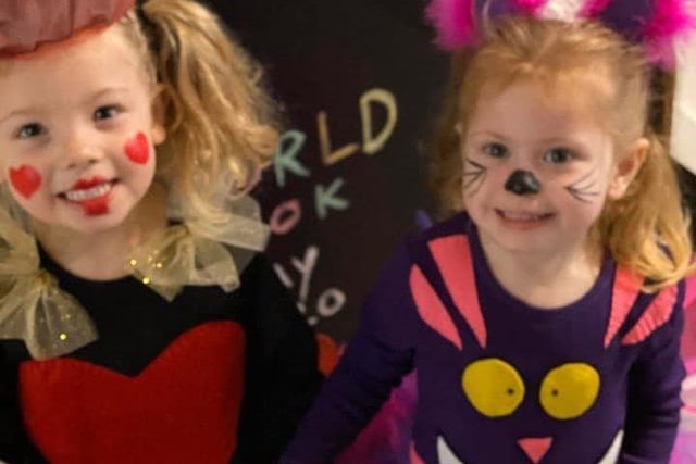 Etta Rowe, four, and Elsie-Faye Simmons from St Nicolas and St Mary Primary School, Shoreham