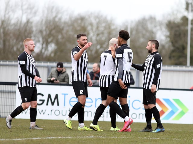 Caleb Chukwuemeka is congratulated after his effort