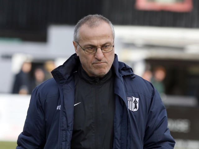 Dominic Genovese stood in for Mark Peters in the home dugout
