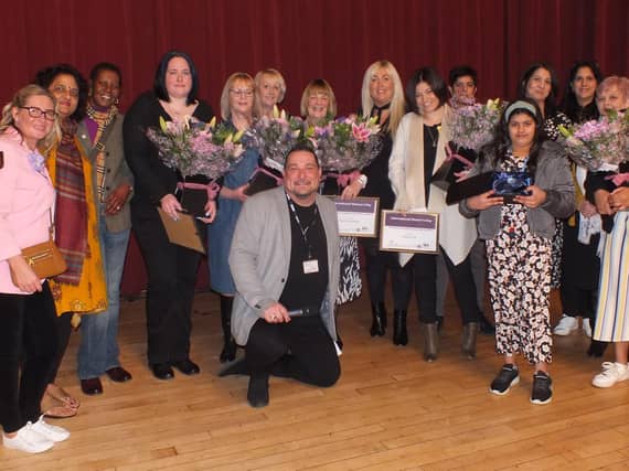 Shortlisted finalists and speakers pictured at the Guildhall celebrations on Saturday.