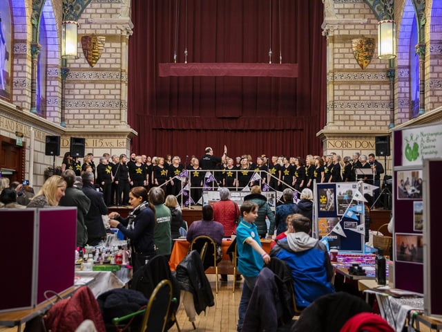 The hall was filled with entertainment and activities on Saturday ahead of the awards