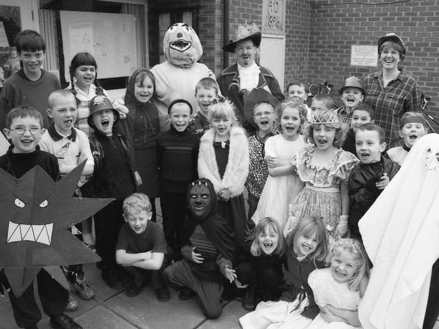 At Staniland Primary School in Boston, Mr Blobby was among the attendees for World Book Day.