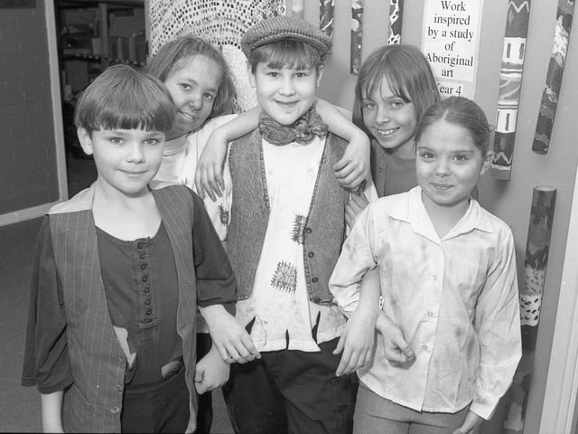 The school had held a week of activities inspired by the written word. Here, we see tribute being paid to Oliver Twist.