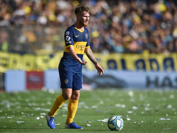 Alexis Mac Allister in action for Boca Juniors