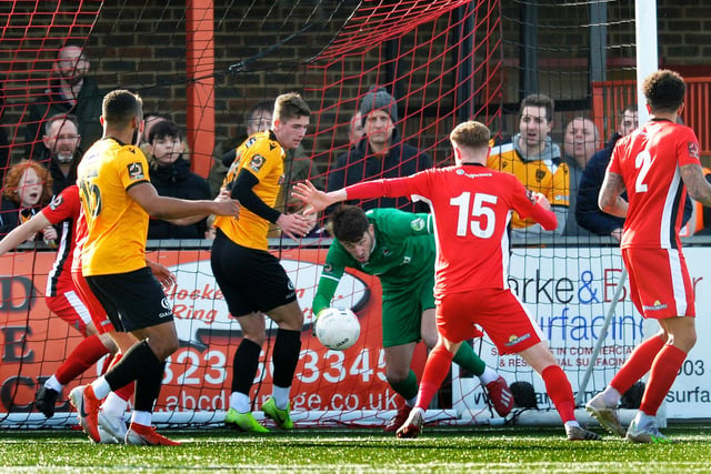 Action from Eastbourne Borough v Maidstone United