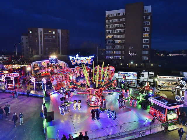 Bridge Fair night shots at Fair Meadow car park. EMN-200313-191724009