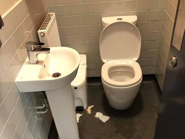 A toilet after the deep clean
