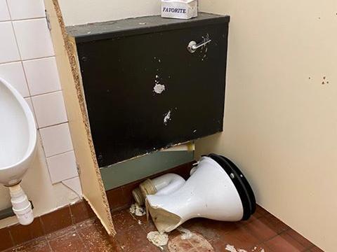 One of the toilets