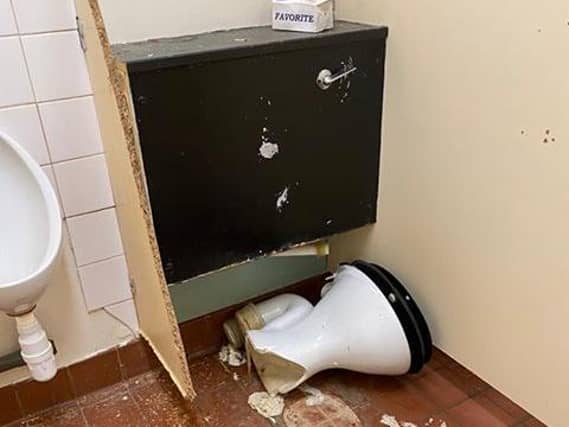 One of the toilets