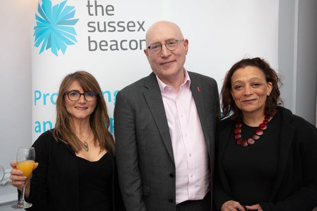 The Sussex Beacons Bill Puddicombe and Jayne Phoenix with their performer Penina Shepherd