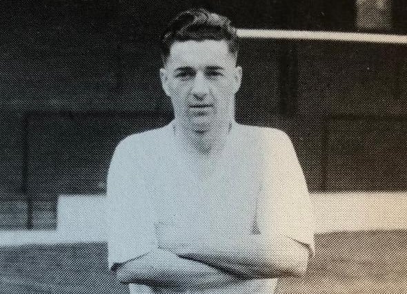 Inside forward, an Irish international, who joined the Hatters from Everton, becoming an important member of the Town team, scoring 30 goals in his 209 appearances.