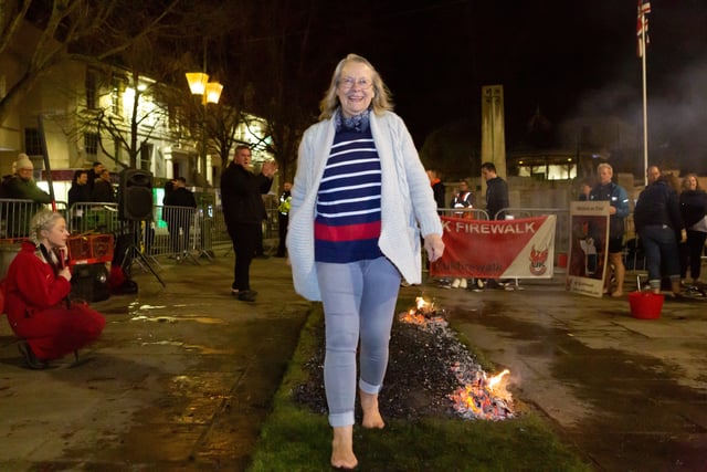 St Catherine's Hopsice held its firewalk fundraiser in the Carfax. Picture:  Steve James - www.shooterz.co.uk SUS-200318-164413001