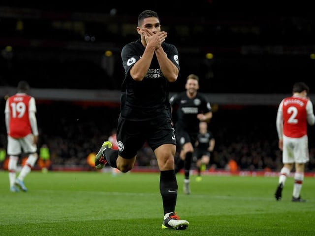 It was 1-1 at the Emirates Stadium with 10 minutes remaining back in September. Aaron Mooy engineered some space on the left and his cross was expertly met by Neal Maupay whose header flashed in to the net. Albion's best away result of the season.