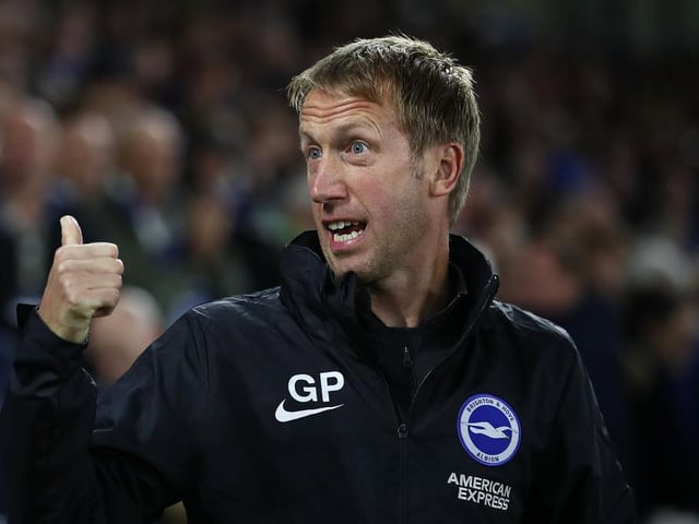 The look on Graham Potter's face when he picked Eric Cantona for the Premier League Hall of Fame just before the Crystal Palace match.
