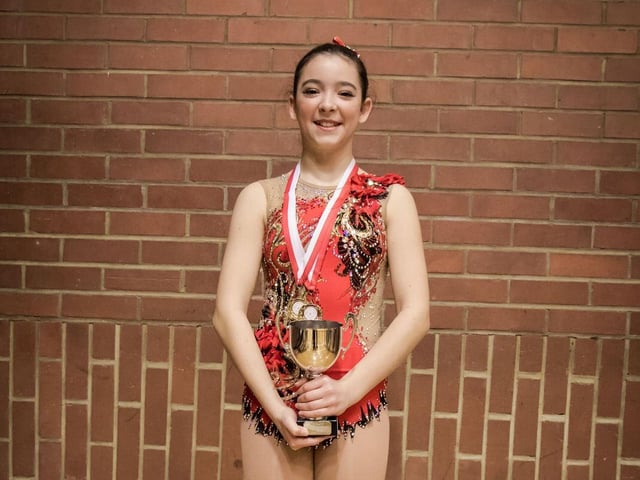 Each gymnast competed individually.
