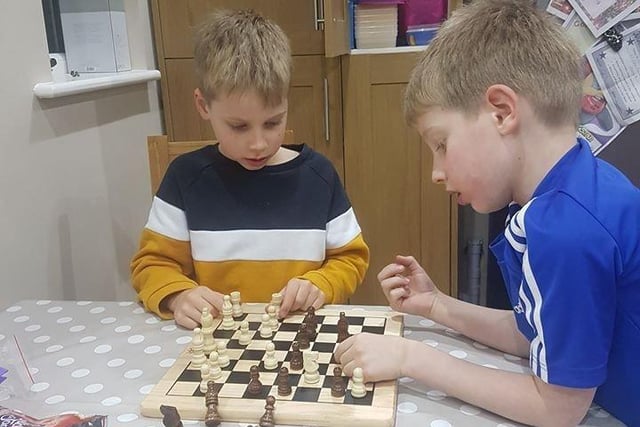 Chess-filled days for Katheryn Adams' boys SUS-200322-143250001