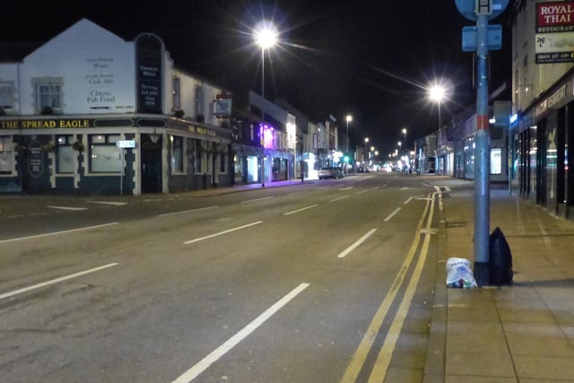 Have you ever seen Wellingborough Road like this on a Saturday night? Photo: Benji Dotan