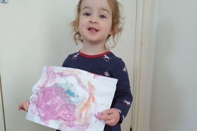 Bonny Jones  shared this picture of April, 2, with her painting