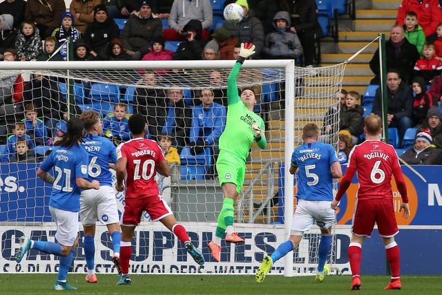 CLEAN SHEETS: Posh manager Darren Ferguson believes clean sheets will be the key to Posh’s promotion chances. If so, Posh are on course to return to the Championship as goalkeeper Christy Pym (pitured) has recorded more clean sheets (15) any other League One number one. Coventry’s Marko Marosi (14) is next best.