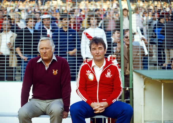 Brian Clough (right) and Peter Taylor feature in my top 10 sporting films.