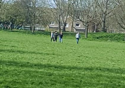 People seen walking in Bretton Park
