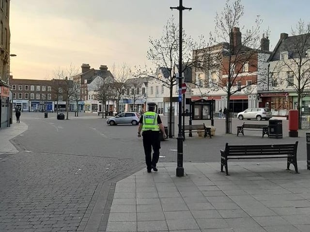 A 'number of people' in the centre of Wisbech were dispersed, police said. Photo: Cambridgeshire police