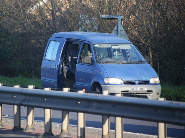 Officers stopped the car on the A27 in Worthing