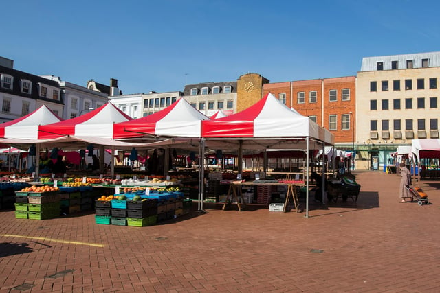 Market stalls are still open, but are very quiet. Photo: Leila Coker