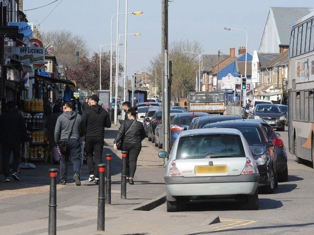 People in Lincoln Road, Millfield, not following government rules to prevent the spread of the coronavirus