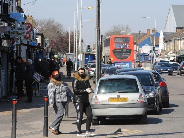 People in Lincoln Road, Millfield, not following government rules to prevent the spread of the coronavirus