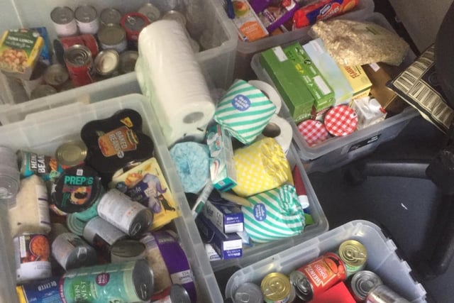 The charity collected donations for it's foodbank. Donations were made to the office in Hemel Hempstead and Open Door in Berkhamsted