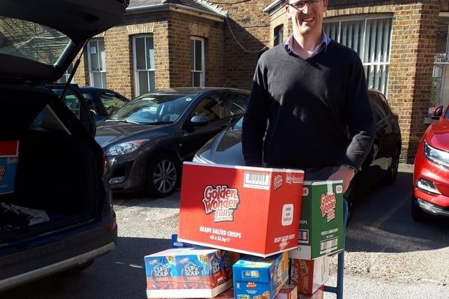 A school in Hemel Hempstead, donated food and drink to nurses and doctors at Watford General Hospital