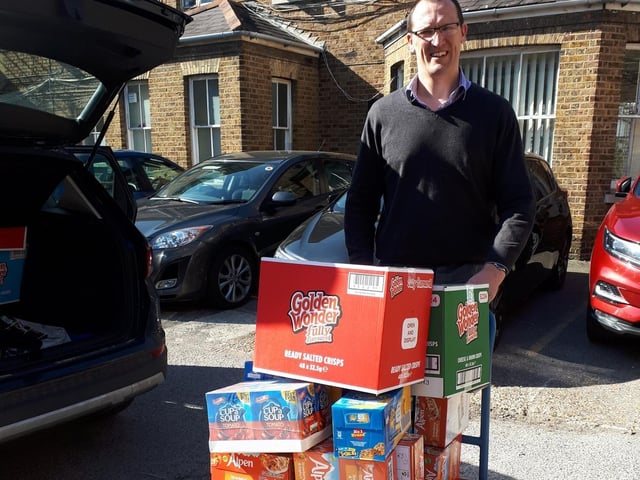 A school in Hemel Hempstead, donated food and drink to nurses and doctors at Watford General Hospital