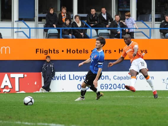 Claude Gnakpa hammers home as Luton thrashed Hayes & Yeading back on March 27, 2010