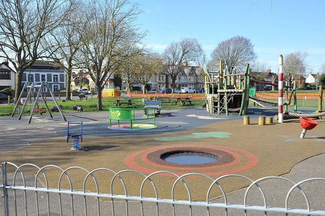 An empty playground in Southwick