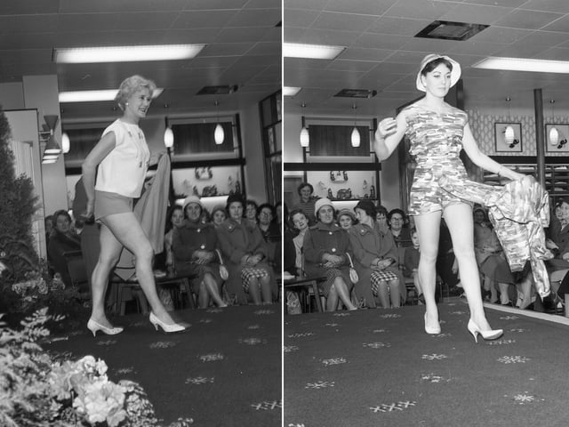 Another pair of outfits shown.