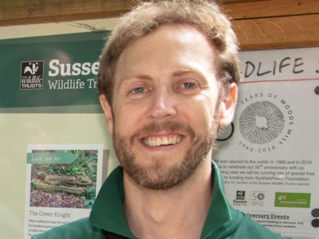 James Duncan, learning and engagement officer at Sussex Wildlife Trust