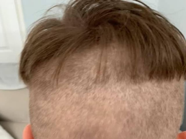Kelly Hemsley submitted this shot of a home haircut