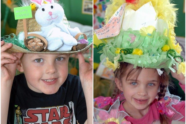 Easter bonnets at Field Place First School in April 2010. Pictures: Malcolm McCluskey W14082P10 & W14079P10