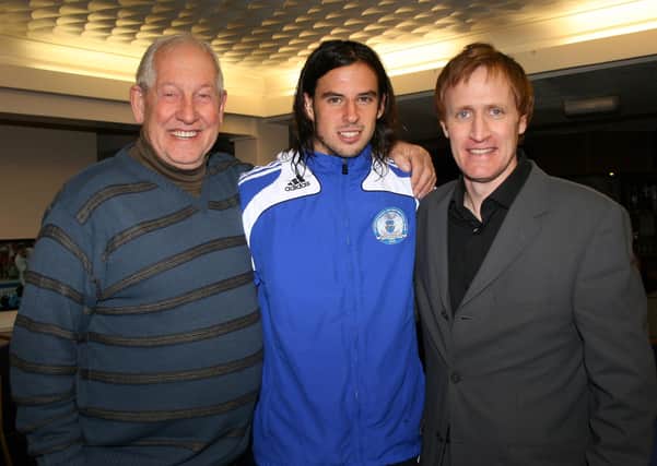 Posh legends, from left, Terry Bly, George Boyd and Tony Adcock.