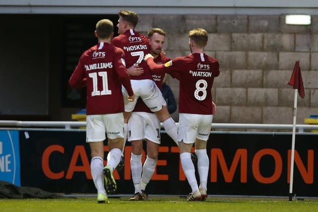 Chris Lines' sensational volley against Morecambe unsurprisingly took the honours with nearly 60%. Scott Wharton's exquisite finish in the win over Crewe was second.