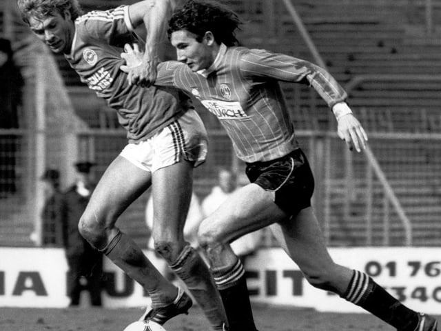 The first continental player to appear in Albions team in peacetime. He was also one of the most controversial. An incredibly enthusiastic player, much loved by the North Stand for his pogo celebration. Mainly remembered for his reckless tackling, eventually released in September 1985