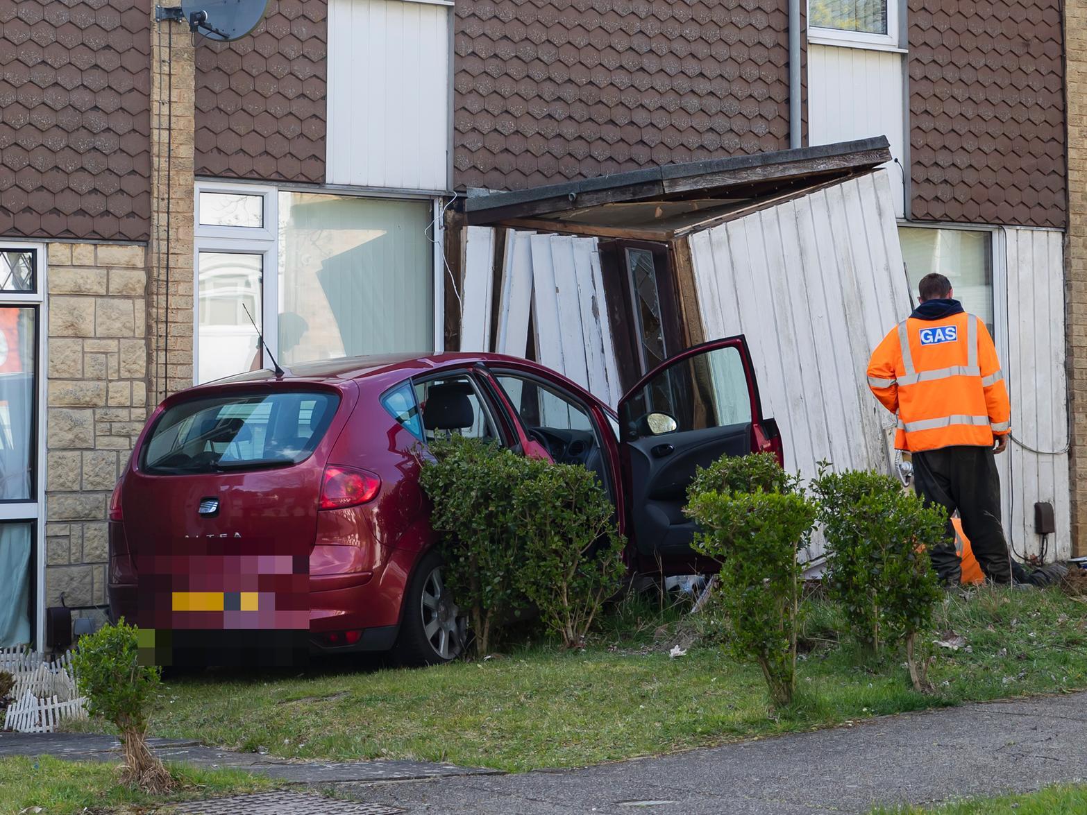 Gas engineers were on scene this afternoon making sure the area was safe for residents.