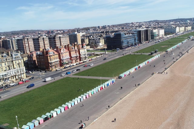 Visitors flock to Brighton beach during lockdown despite warnings not to