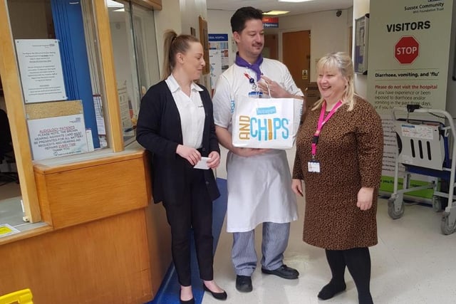 Victoria Fish And Chips delivered 40 meals to Bognor Regis Memorial Hospital. https://www.bognor.co.uk/health/coronavirus/bognor-fish-and-chip-shop-delivers-free-meals-hospital-we-wanted-show-appreciation-these-difficult-times-2530875