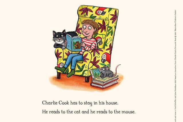 Charlie Cook's Favourite Book. Copyright: Axel Scheffler and Julia Donaldson 2020